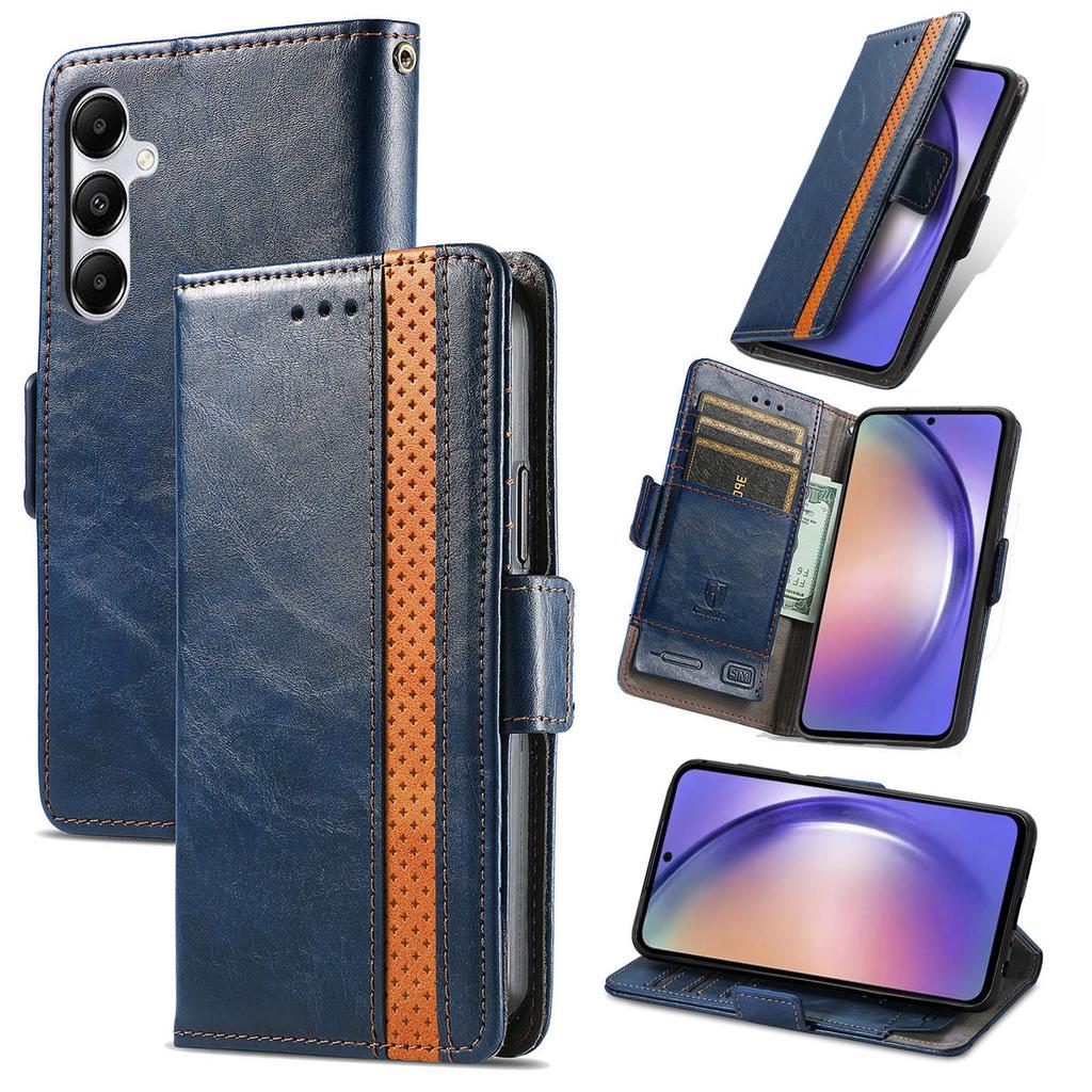 For Samsung Galaxy A55 5G Phone Cases CASENEO PU Leather Cover Stand with RFID Blocking Wallet