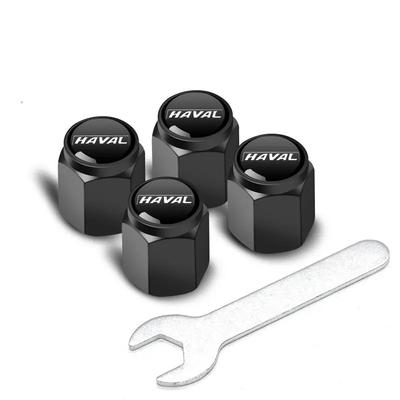 4 шт. для серии Haval H6 M6 DARGO JOLION F7 H9 H5 H2 XY Металлические колпачки на ниппель колеса автомобиля, крышка штока с логотипом, автомобильное украшение
