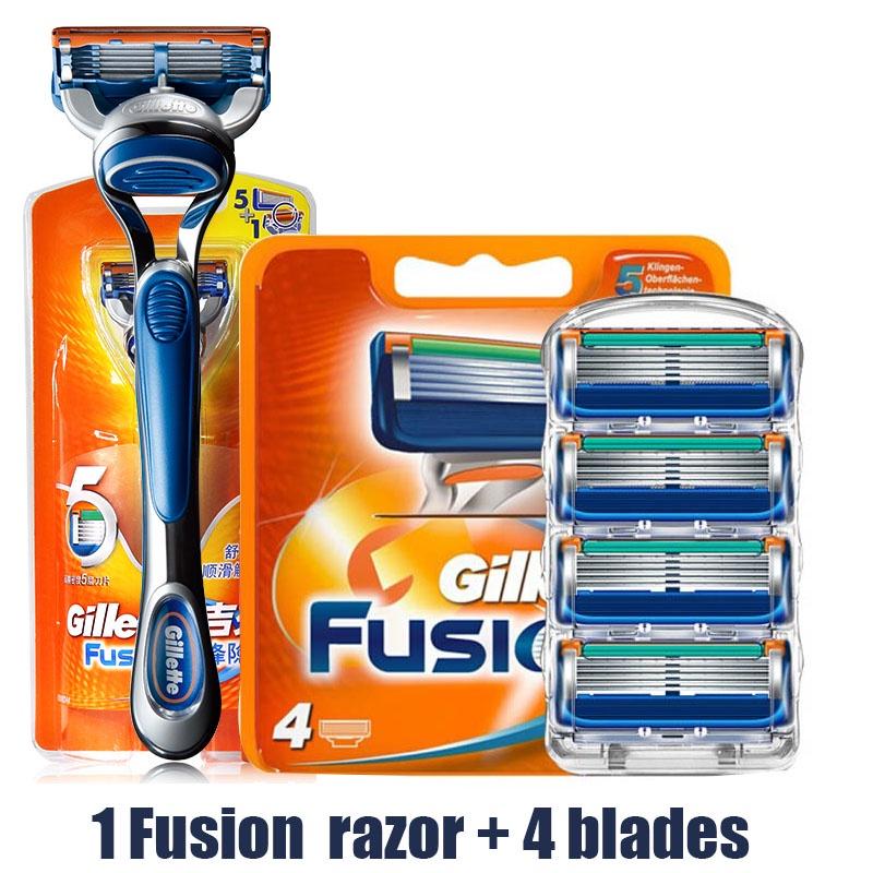 Оригинальные бритвенные лезвия Gillette Fusion 5, бритвенные лезвия Fusion, мужские кассеты для бритья на лице, сменные сменные головки для бритвы