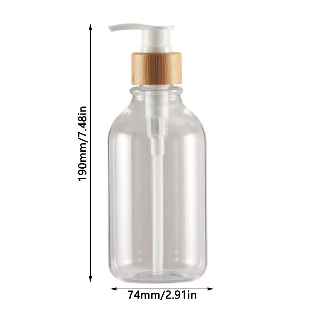 Пустая бутылка для хранения Декор Дозатор для мыла Аксессуары для ванной комнаты Бутылка с помпой для шампуня Бамбуковая помпа