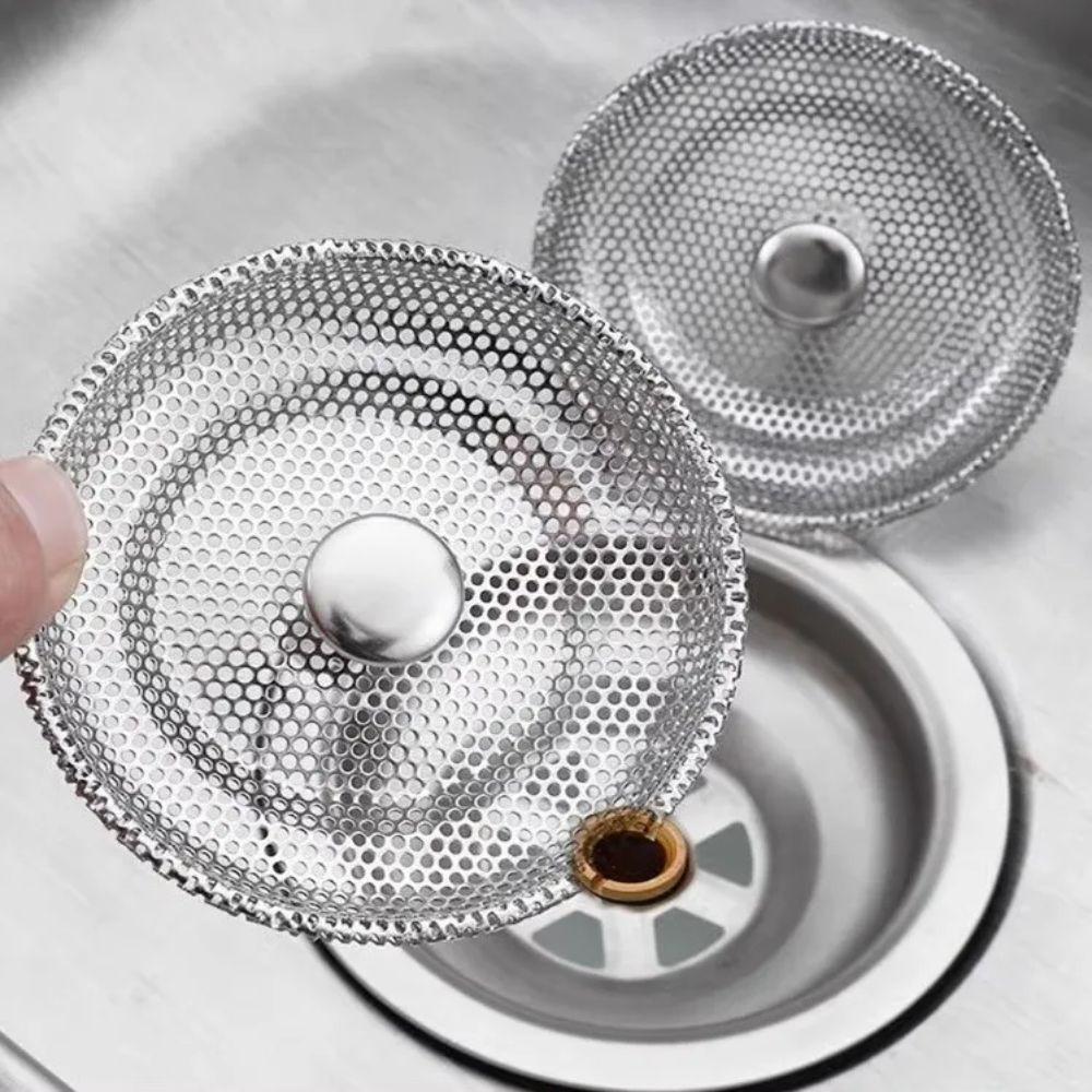 Stainless Steel Water Basin Strainer Drain Hole Trap Waste Screen New Kitchen Sink Filter