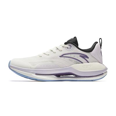 Удобные амортизирующие нескользящие прочные низкие повседневные кроссовки для бега женские кроссовки белые фиолетовые 922435537-2