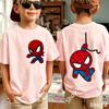 Spiders-Mans 2026 New Style Children's Pure Short-Sleeved Boys' Sport Shirt Girls' Casual Top Summer T-Shirt Cartoon Print