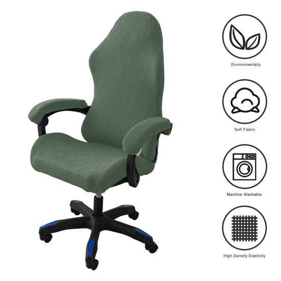 Universal Gaming Chair Cover Elastic Fabric Wear Resistant Moisture-Wicking Breathable Decorative Chair Protector Armchair Seat Cover