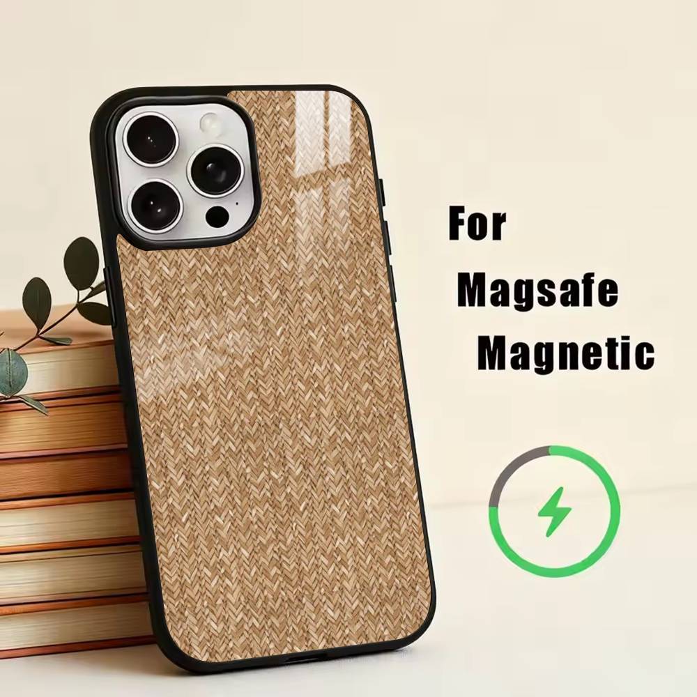 Чехол из углеродного волокна для iPhone 17, 16, 15, 14, 13, 12, 11 Plus, Pro, с магнитами для Magsafe, беспроводной зарядки