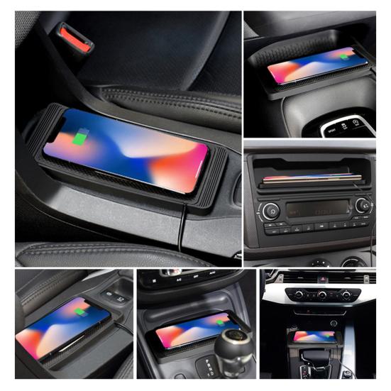 Беспроводная автомобильная зарядная площадка 15 Вт Быстрая зарядка Стабильная Нескользящая Силиконовая площадка для зарядки телефона Площадка для зарядки на неровной дороге для телефонов Автомобильные аксессуары