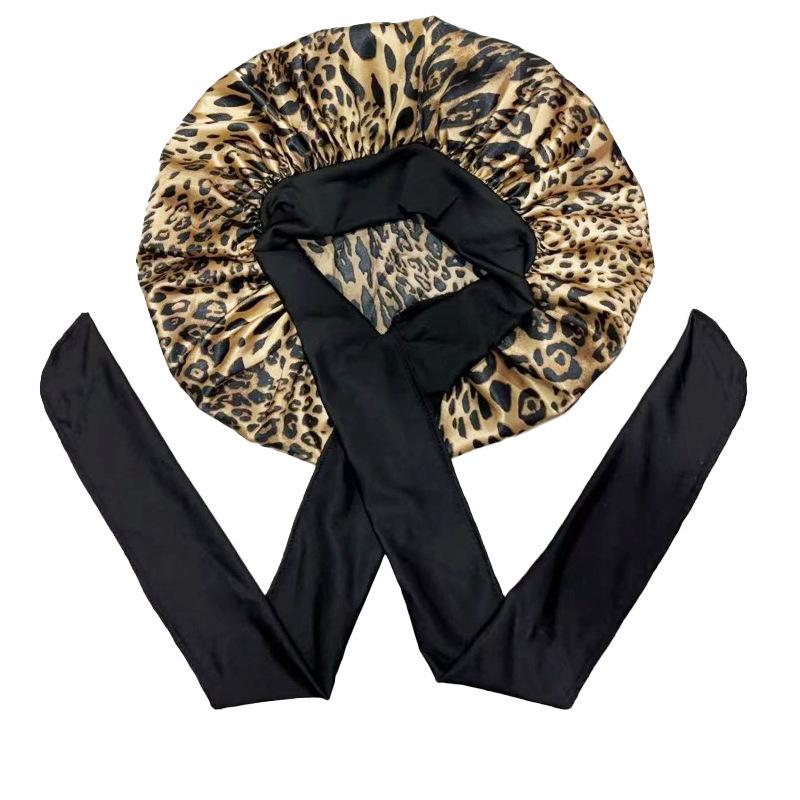 Women's Satin Lace Elastic Nightcap for Hair Protection