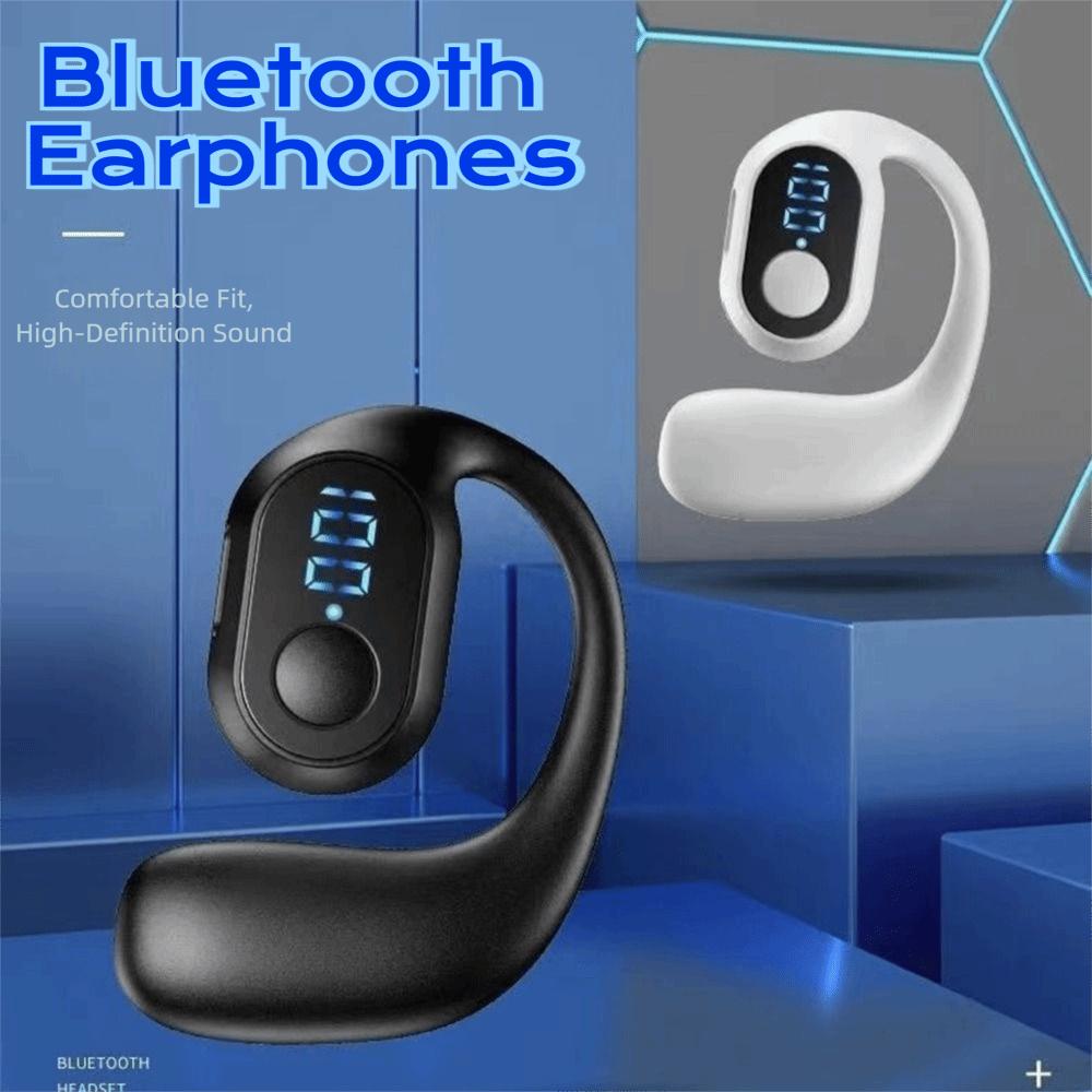 Ear Hook Wireless Earphones Bluetooth 5.3 Mini Handsfree Waterproof Sport Music Headset Single Earbuds OWS Headphone HiFi Music