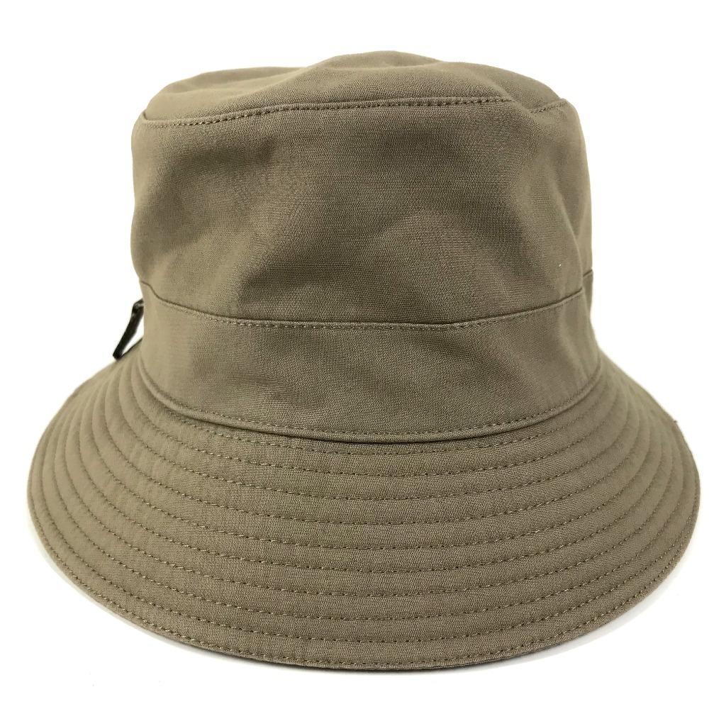 HERMES Zip up hat hat bucket hat bob hat hat cotton khaki