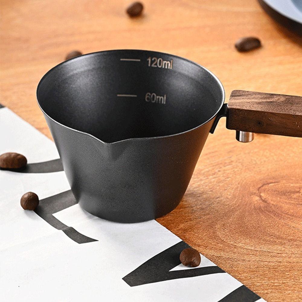 With Handle Espresso Pouring Mug Stainless Steel Coffee Pouring Cup New Espresso Mug