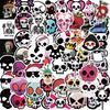 52 Cartoon Skull Doodle Stickers Decorate Guitar Notebook Suitcase DIY Waterproof