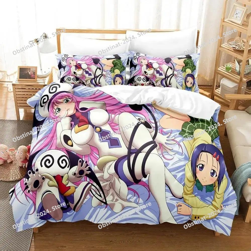 Аниме Yami To LOVE Ru Постельный набор Пододеяльник Комплект для кровати Покрывало Наволочка Одеяло Кинг Сайз Квин Сайз Мальчики Взрослые Домашний текстиль