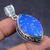 Синий триплет опал драгоценный камень 925 стерлинговое серебро ювелирный кулон 2,05" o7Z60