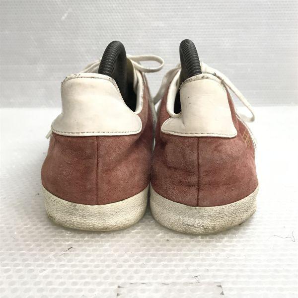 Adidas Оригинальные кожаные кроссовки GAZELLE 27.5 красно-коричневые(ИСПОЛЬЗОВАЛ)