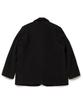 Cotton Bell Round Collar Duffle Coat - Black