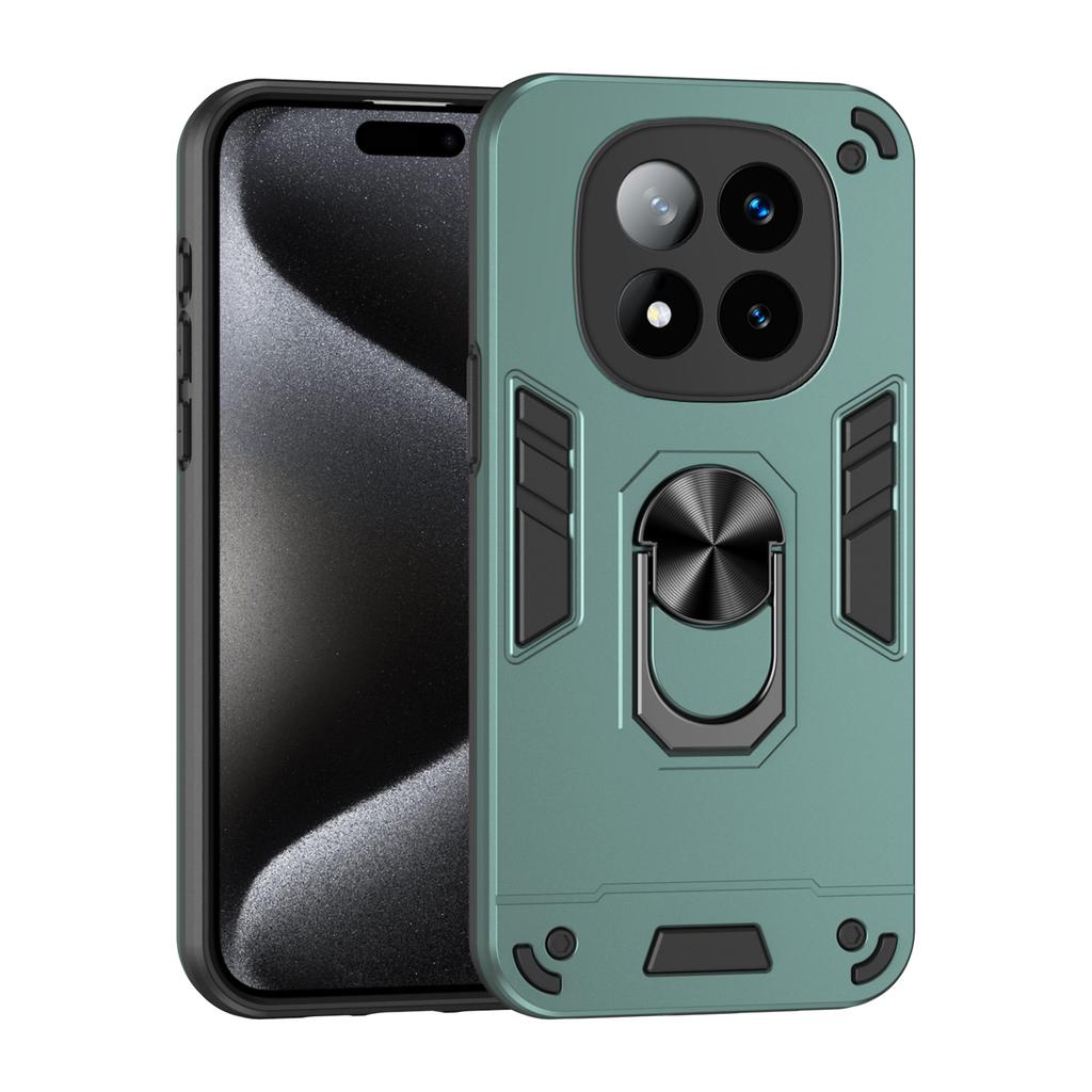 Military Armor Shockproof Case For Xiaomi Redmi Note 14 Pro Plus Note 14 Pro+ 5G Protective Cover Ring Stand Holder Fundas Coque