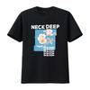 Neck Deep Band In Bloom Flower Print Cotton T Shirt S 4XL Stylish Comfortable CB508 vintage Washed graphic Soft fashion