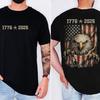 17762026 Usa Eagle Tshirt America 250th Anniversary Tee 250 Years Of America Patriotic Eagle Flag Memorial Day Tees