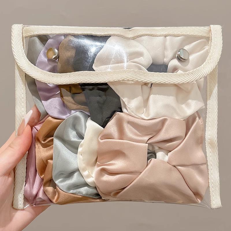 Extra Large Satin Scrunchie: Elegant Women's Hair Tie & Ponytail Holder