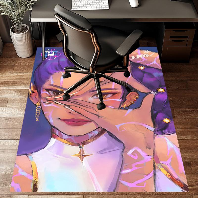 1pc KPop Demon Hunters RUMI4 Design Printed Area Rug Carpet for Bedroom Living Room Home Decor Rugs Mat Non Slip Mat Rug for Bedside