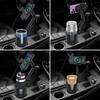 3-in-1 Car Phone Holder With Wireless Charger Cup Mount 66W Fast Charging Aluminum Alloy Dashboard Clip-on