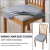 Водонепроницаемые эластичные чехлы на сиденья из полиуретана для обеденных стульев, моющиеся чехлы для обеденных стульев, защитные чехлы для стульев для офиса, банкета, 1 шт.