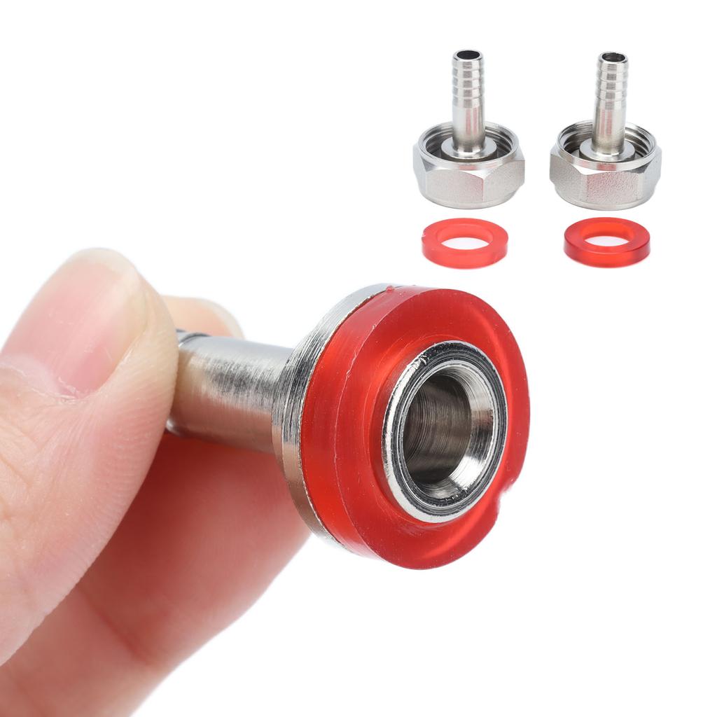 2PCS American Type Keg Coupler Stainless Steel Beer Barrel Connector for 5 16in ID Beer Hose