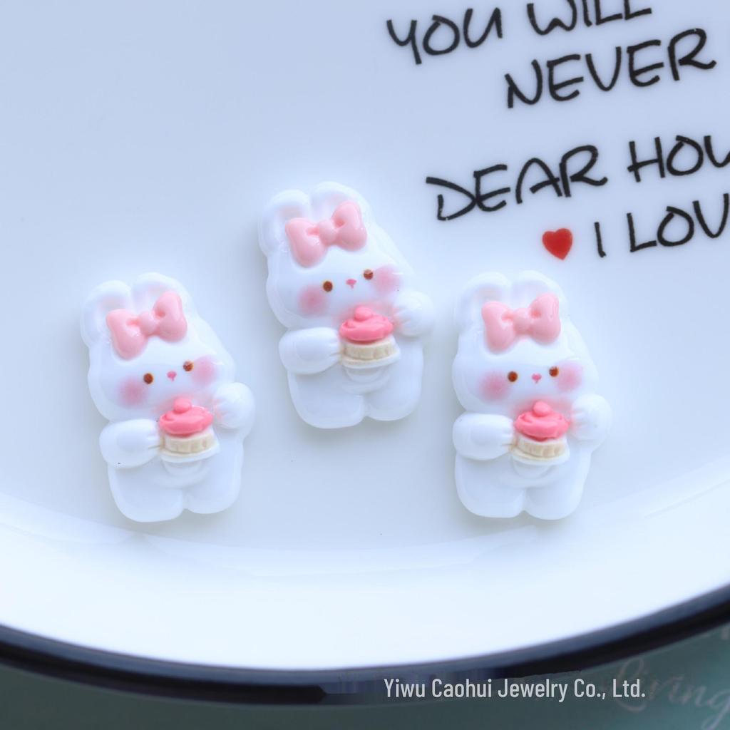 Очаровательные блестящие мультяшные аксессуары для волос из смолы: Детские шпильки, кольца, зажимы и нашивки для поделок своими руками