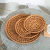 Imitation Rattan Woven Steamed Bun Basket Snack Plate Dinner Plate Fruit Plates Restaurant Special Dish Plate Fried Snack Basket