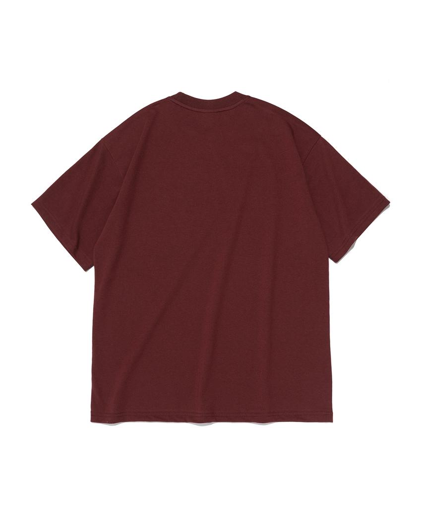 ROIDESROIS Script Logo Paris Short Sleeve T-Shirt (Wine)