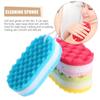 6pcs Bath Shower Sponge Body Scrubber Exfoliating Sponge Portable Lightweight Skin-Friendly Durable With Hanging Rope Travel