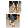 Roman Sandals Women Flat Elastic Soft Bottom Summer Sandals Ladies Cross Strap Outwear Sandals