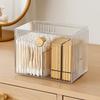 Plastic Cotton Swab Storage Box Flip Lid Qtip Holder Makeup Organizer Swab Pad Holder  Desktop