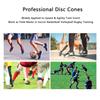 10pcs TPE Soccer Training Cones Flat Spot Markers Reusable Field Markers  Football Practice