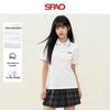 Женская полосатая футболка-поло SPAO