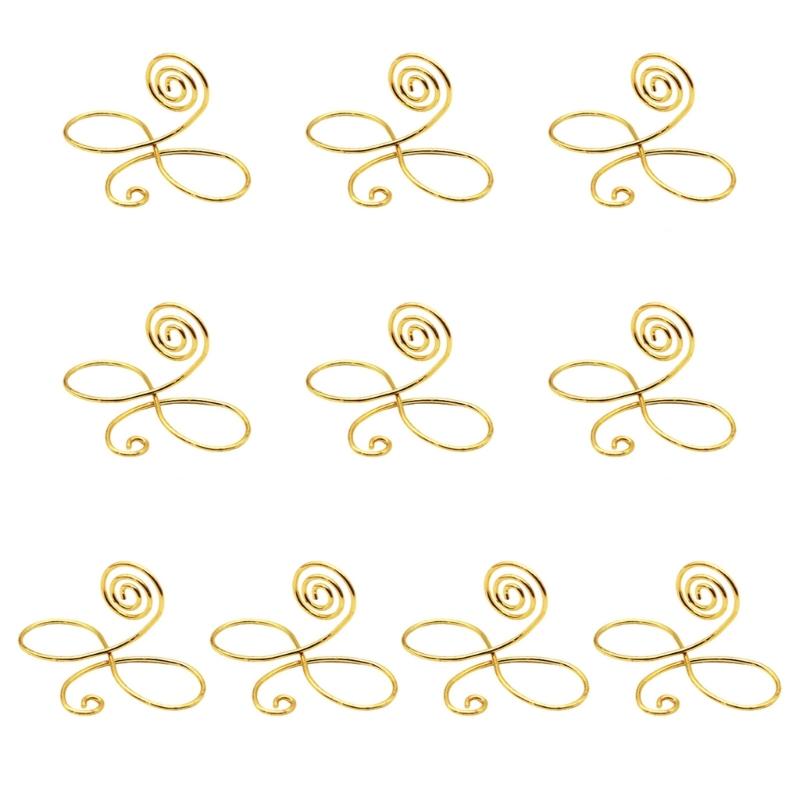 10Pcs Elegant Glasses Design Tables Sign Holders, Unique And Modern Design For Enhancing Wedding And Party Decors