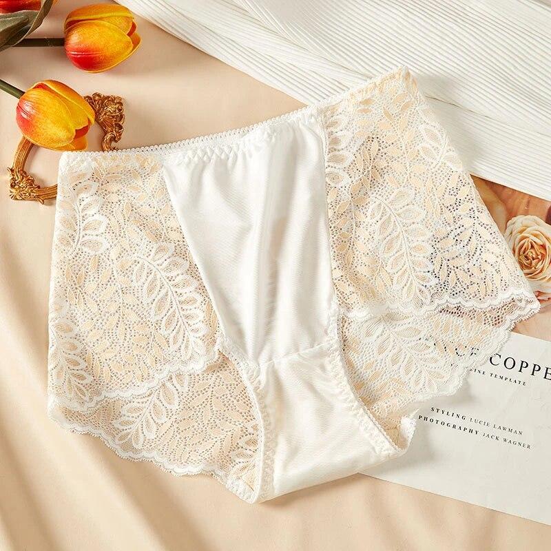 Сексуальные женские трусики с высокой талией, кружевные большие размеры, хлопковые нижние женские трусы, удобное дышащее качественное нижнее белье, женское