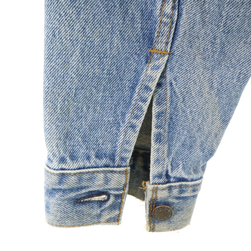Levi's 70-е 80-е Сделано в США Винтажная Джинсовая Куртка с Длинным Рукавом 38 джинсы Мужская Б/У