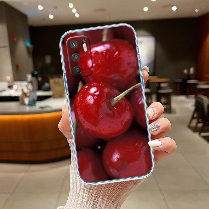 UP21 Cherry summer fruit Transparent Phone Case for Samsung Galaxy A04 A04S A14 A23 A34 A54 M23 M33 M52 M53