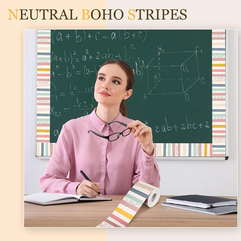 18,5 м/рулон Съемная и многоразовая рамка с тропическими цветами для украшения школы