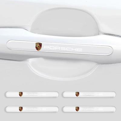 4 шт. Защитная наклейка на ручку двери автомобиля Автостайлинг для Boxster Cayenne Panamera Macan Cayman 911 918 996 917 991