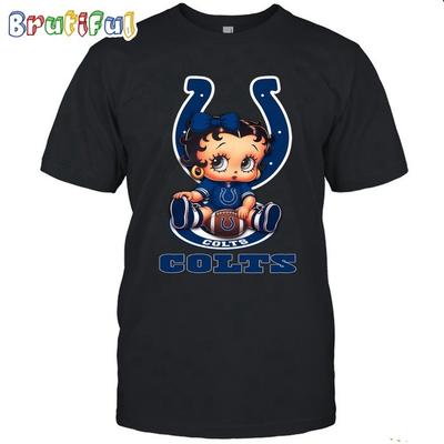 Футбольная футболка NFL Indianapolis Colts Betty Boop Унисекс Размер S-5XL