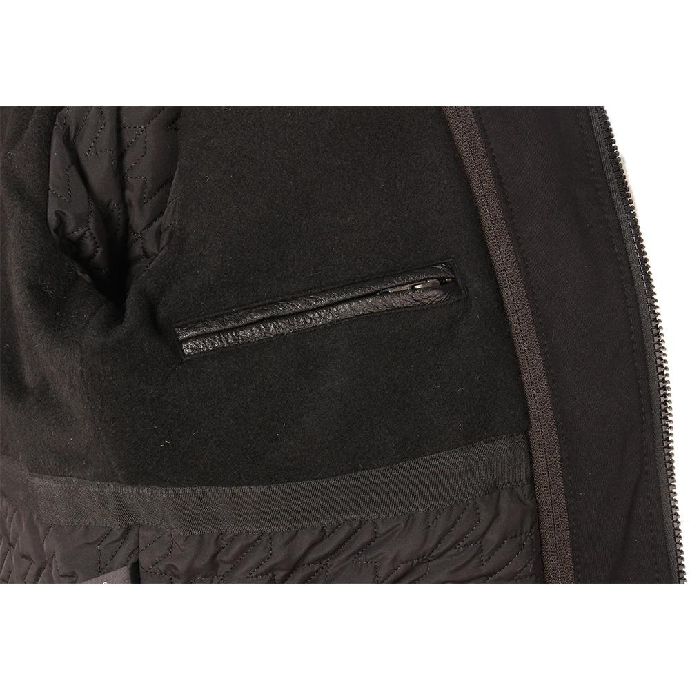 Chinese Size Men Genuine Leather Jacket Quilted Hood Removable 100% Cowhide Coat Genuine Leather Jackets Man Winter Coat Warm Clothing