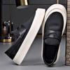 Summer Men's Breathable Cloth Shoes 2025 New Style Fashionable Lazy Height-increasing Casual Shoes Male New Designer Loafers Man