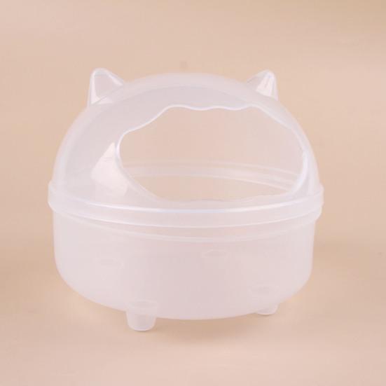 Ванная комната для хомяка Прозрачная ванна для хомяка Песчаная ванна для хомяка Контейнер для маленьких животных Песочница для пылезащитной ванны Кровать для хомяка Аксессуары для клетки