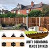 12Pcs Anti-Climb Fence Spikes with Screws Heavy Duty Metal Outdoor Garden Fence Thieves Intruder Animal Deterrent Security Wall Spikes