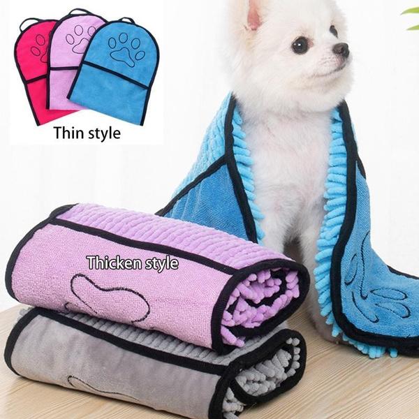 1PC Small Pet Towels for Drying Dogs - Heavy Duty Soft Microfiber Bath Towel - Super Absorbent, Quick Drying, & Machine Washable