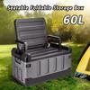 Sitting Storage Box Large Capacity Camping Box Backrest Seat Storage Box Outdoor Convenient Box Fishing Bench Large Fishing Box