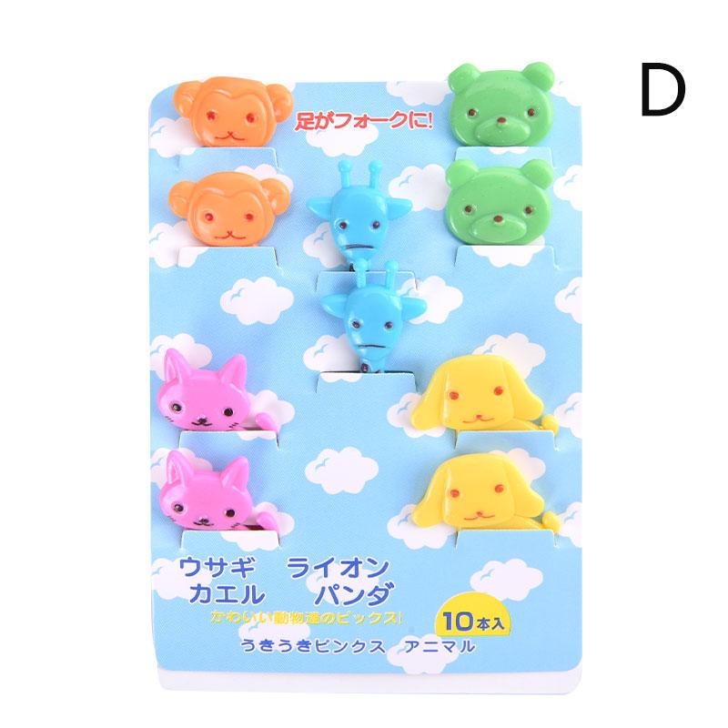 Фруктовая вилка, мини-мультфильм, детская еда, выбор фруктов, зубочистка, декор для вечеринки, случайный цвет