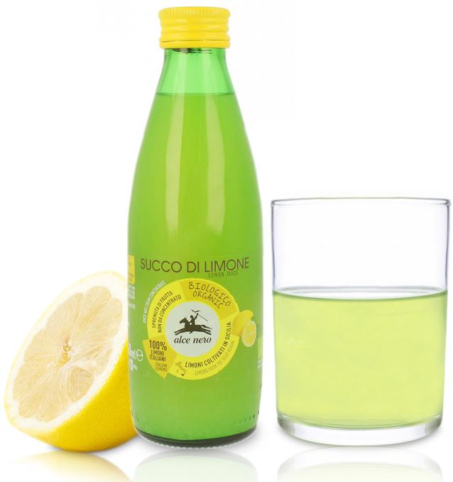 NFC LEMON JUICE 100% ORGANIC 250 ml - ALCE NERO